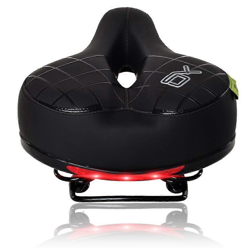 Selle de VTT à coussin épais, noire