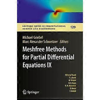 Meshfree Methods For Partial Differential Equations Ix - Springer Nature B.V - Paperback - en Book