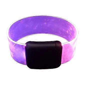 LED Battery Luminous Bracelet Running Armband Flashing Lightband Safety U:K