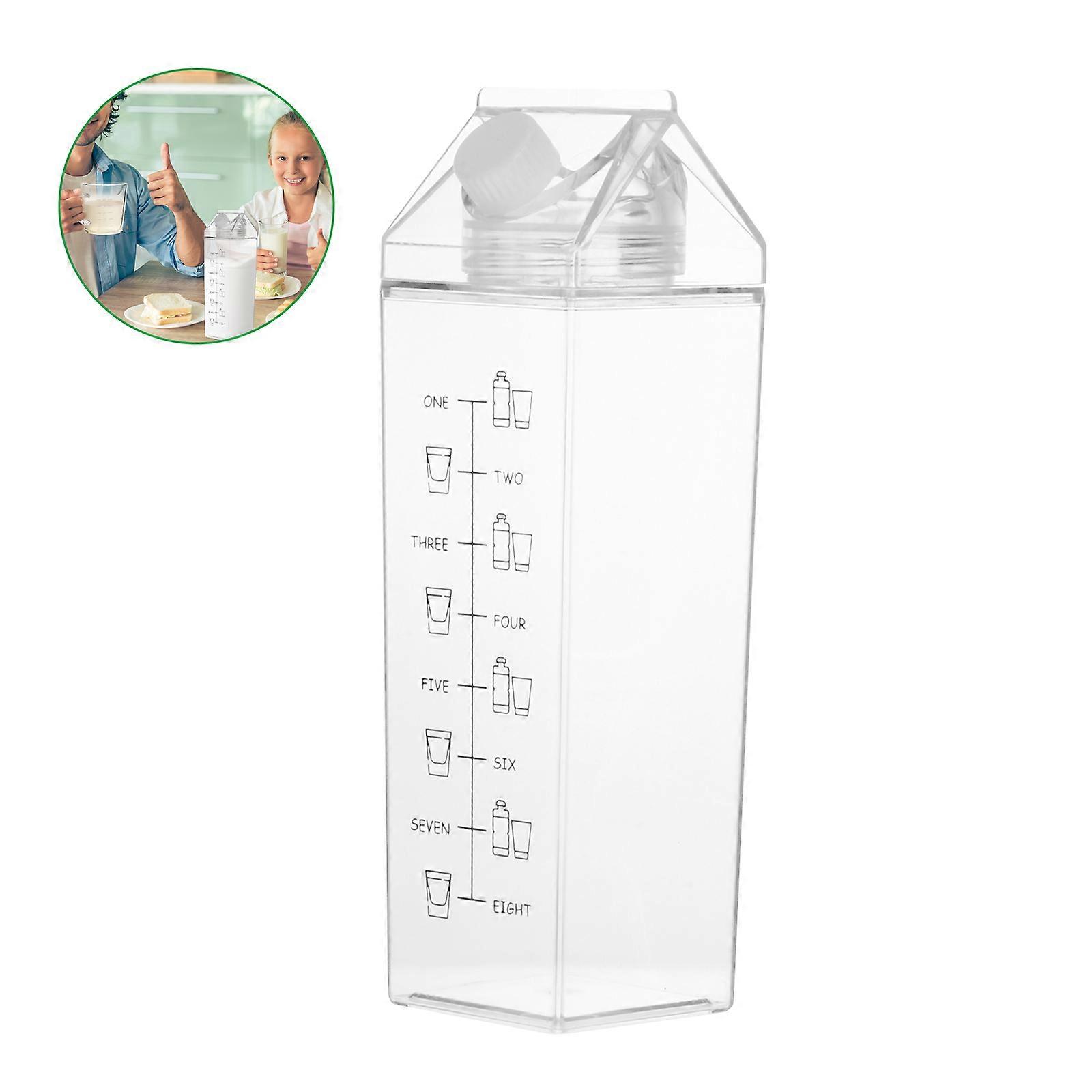 Plastic Milk Cup Practical Drinking Cup Transparent Storage Container (1000ml)