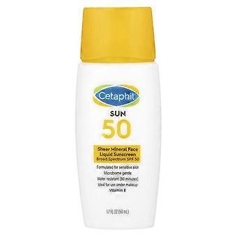 Cetaphil, Sheer Mineral Face Liquid Sunscreen, SPF 50, 1.7 fl oz (50 ml), 2-Pack