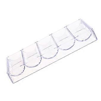1Pc Transparent Storage Box Transparent Game Chip Container Chips Organizer
