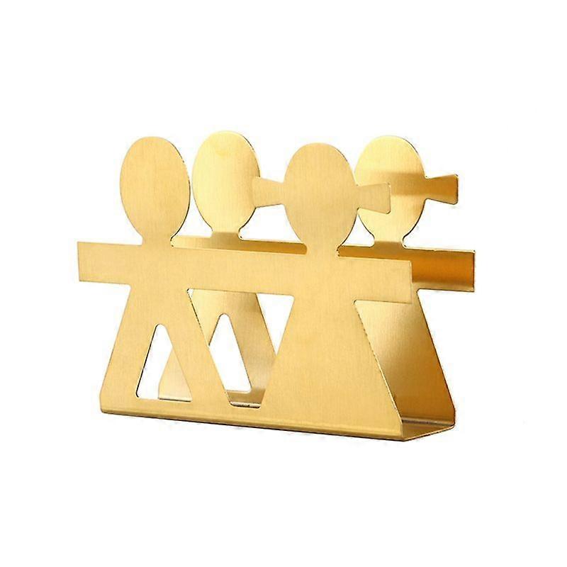 Napkin Holder Tree Shape Decorative Stainless Steel Small Human Tableware Pattern Serviette Rack Table Decor