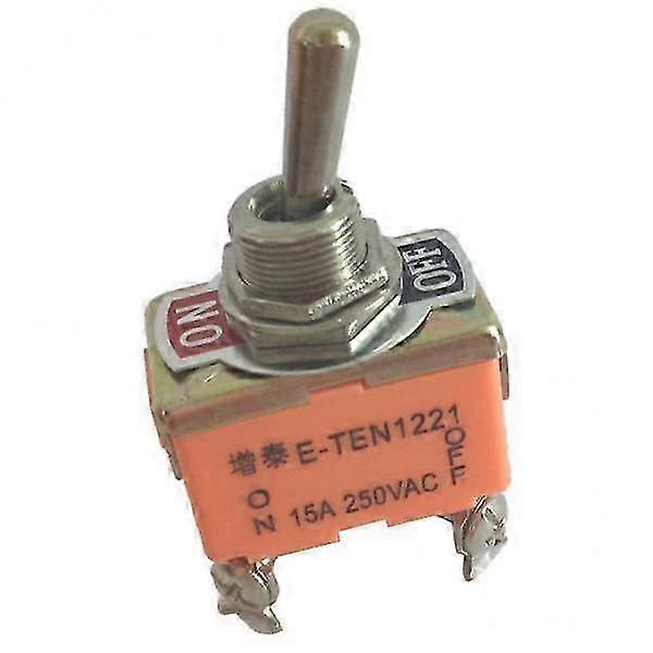 Double Pole Toggle Switch, 4 Pin Configuration, 250V 15A 26-27