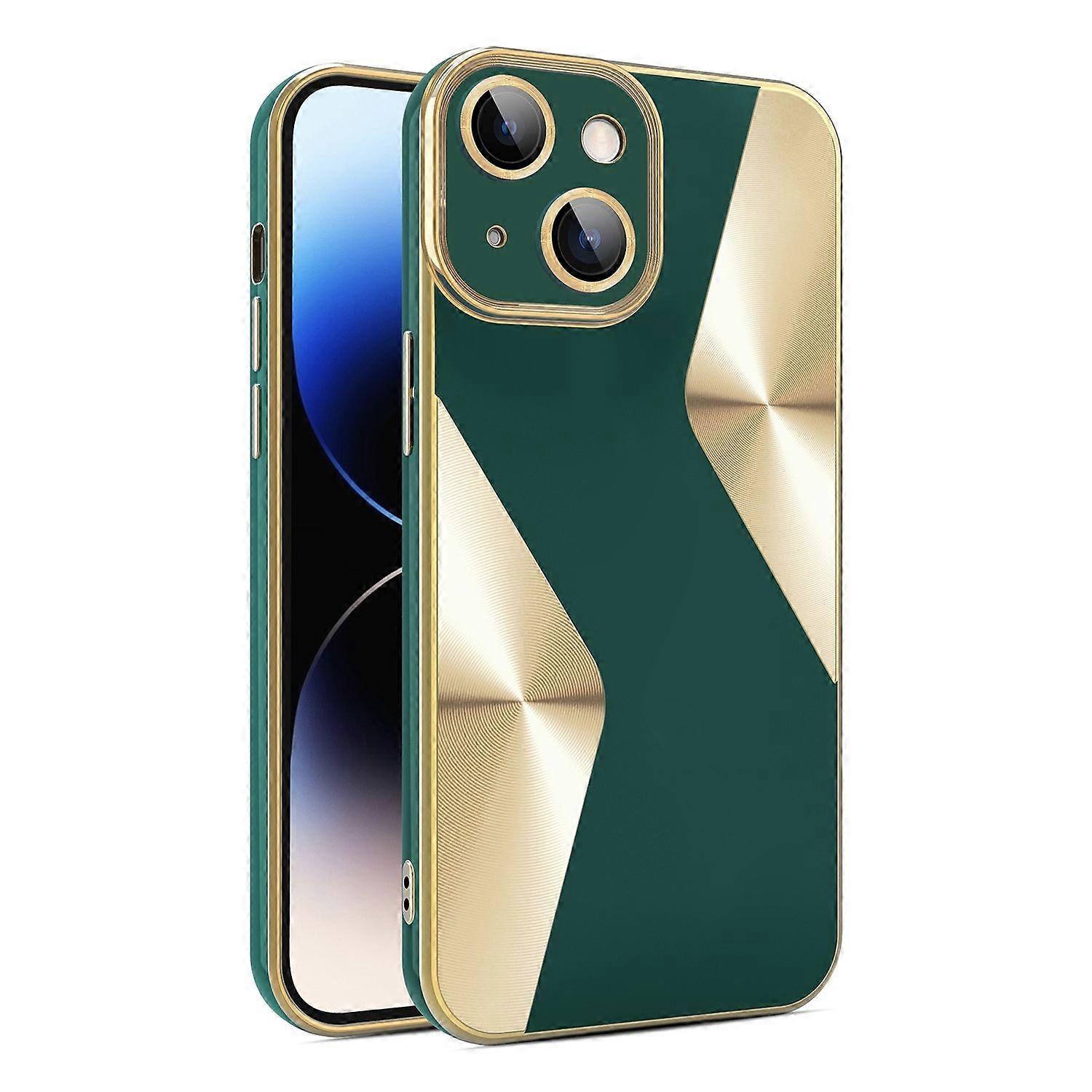 For Apple iPhone 15 Plus Electroplating Silicone TPU Phone Case with Camera Protection