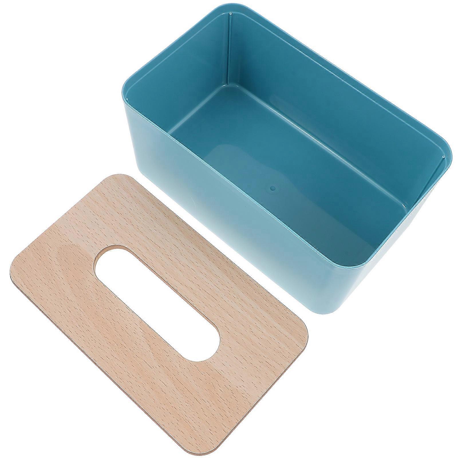 Wood Tissue Cases 3Pcs Rectangular Tissue Organizer for Feeding