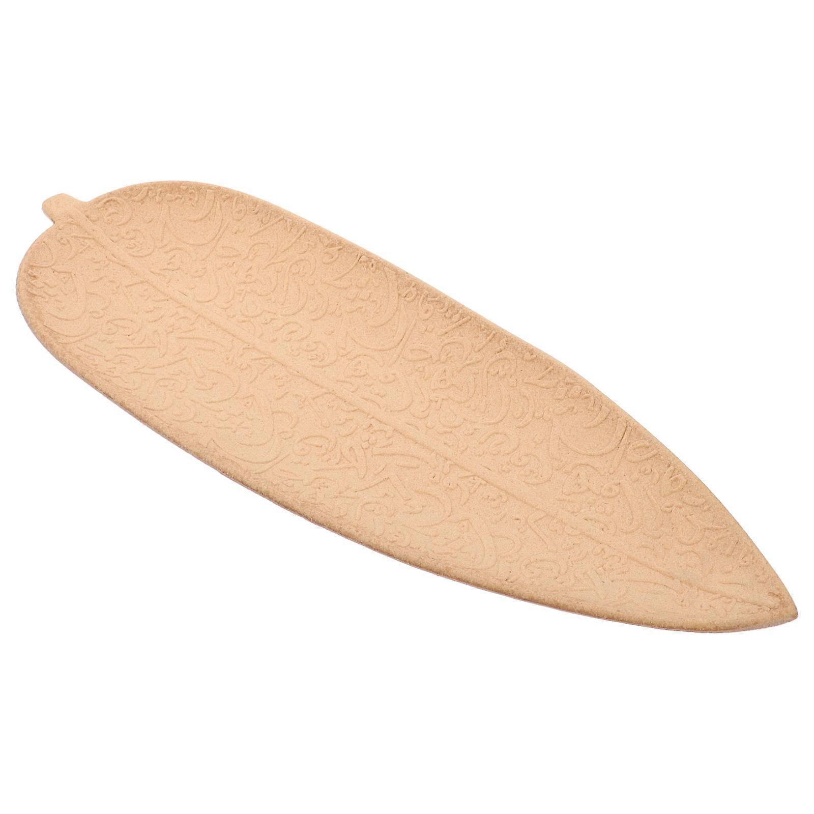 Solid Wood Leaf Tray Serving Dessert Function with Serving Plate