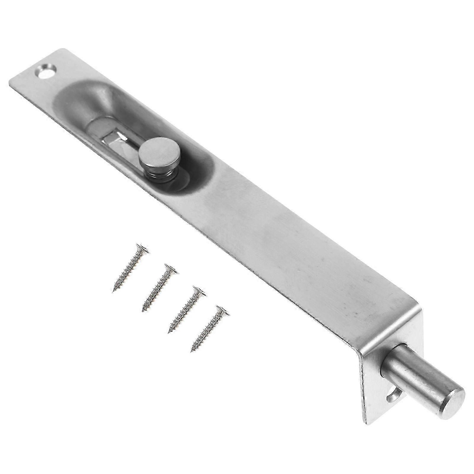 2Pcs Rectangular Flush Bolt Latches compatible with Residential Use Homeowners Rust Proof Silver Door Locking