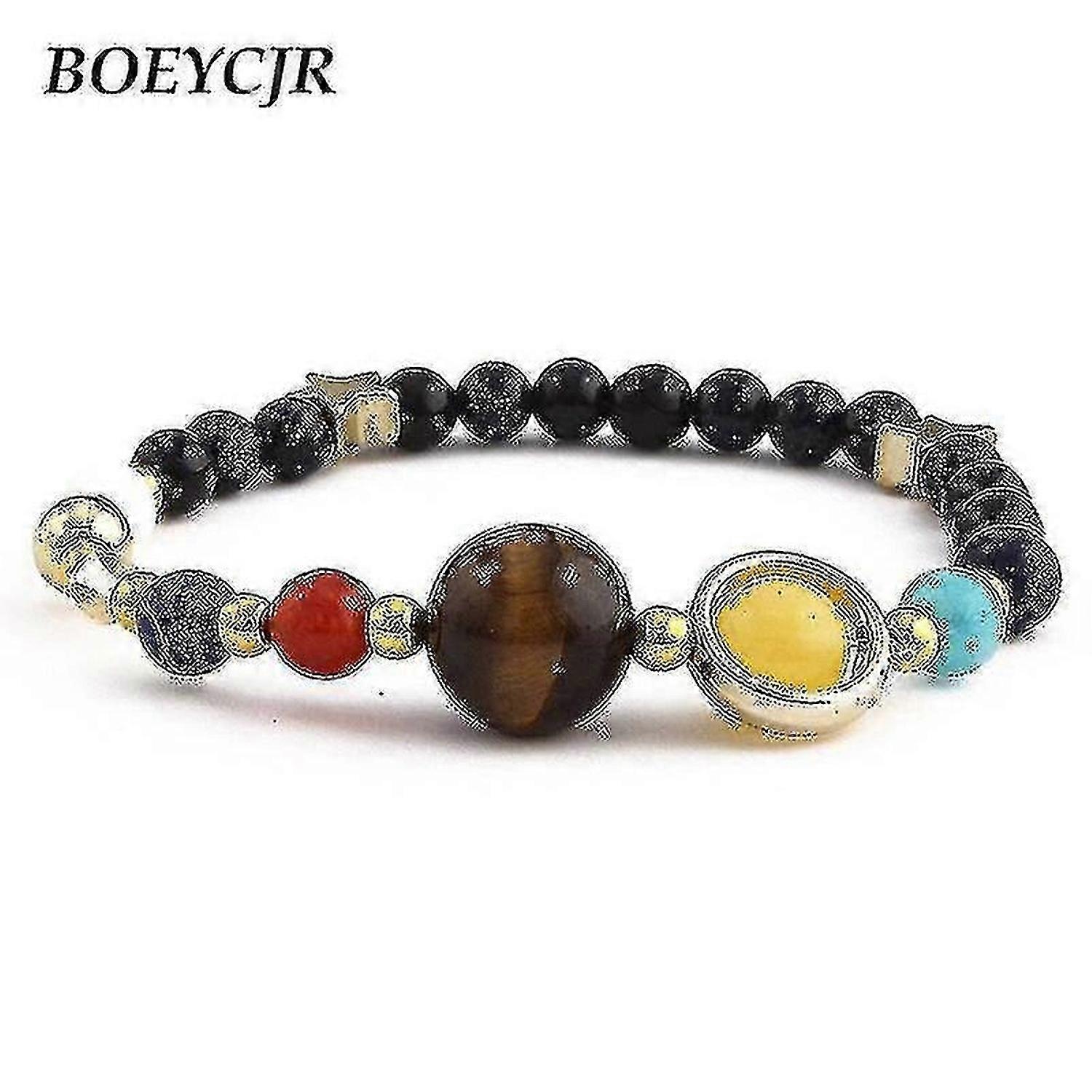 9 Planets Pluto Universe Planets Beads Bangles & Bracelets F