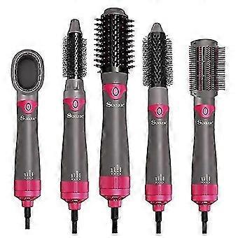 1000W Hot Air Brush Hair Styler with 5 Interchangeable Heads, EU Plug Volumizer