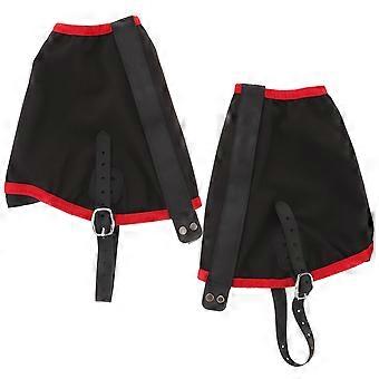 Running Ankle Gaiters Breathable Waterproof Foot Covers 1Pair Black and Red Hiking Outdoor Protection