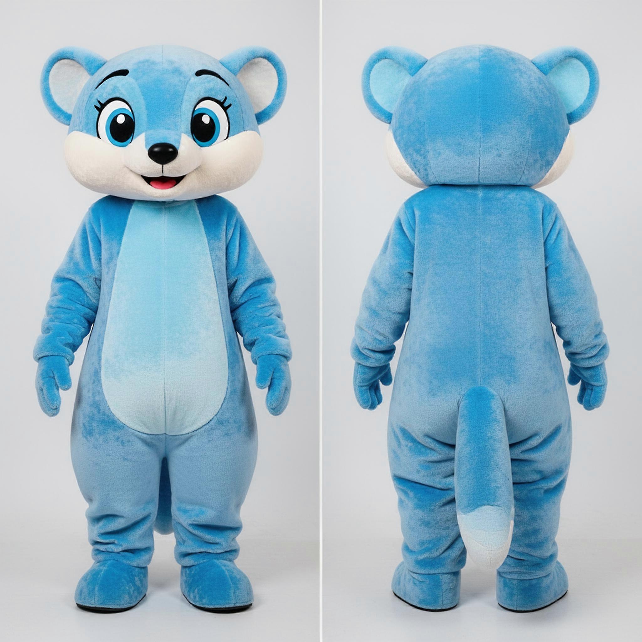 MASTICOT Sky Blue Playful Mongoose Mascot