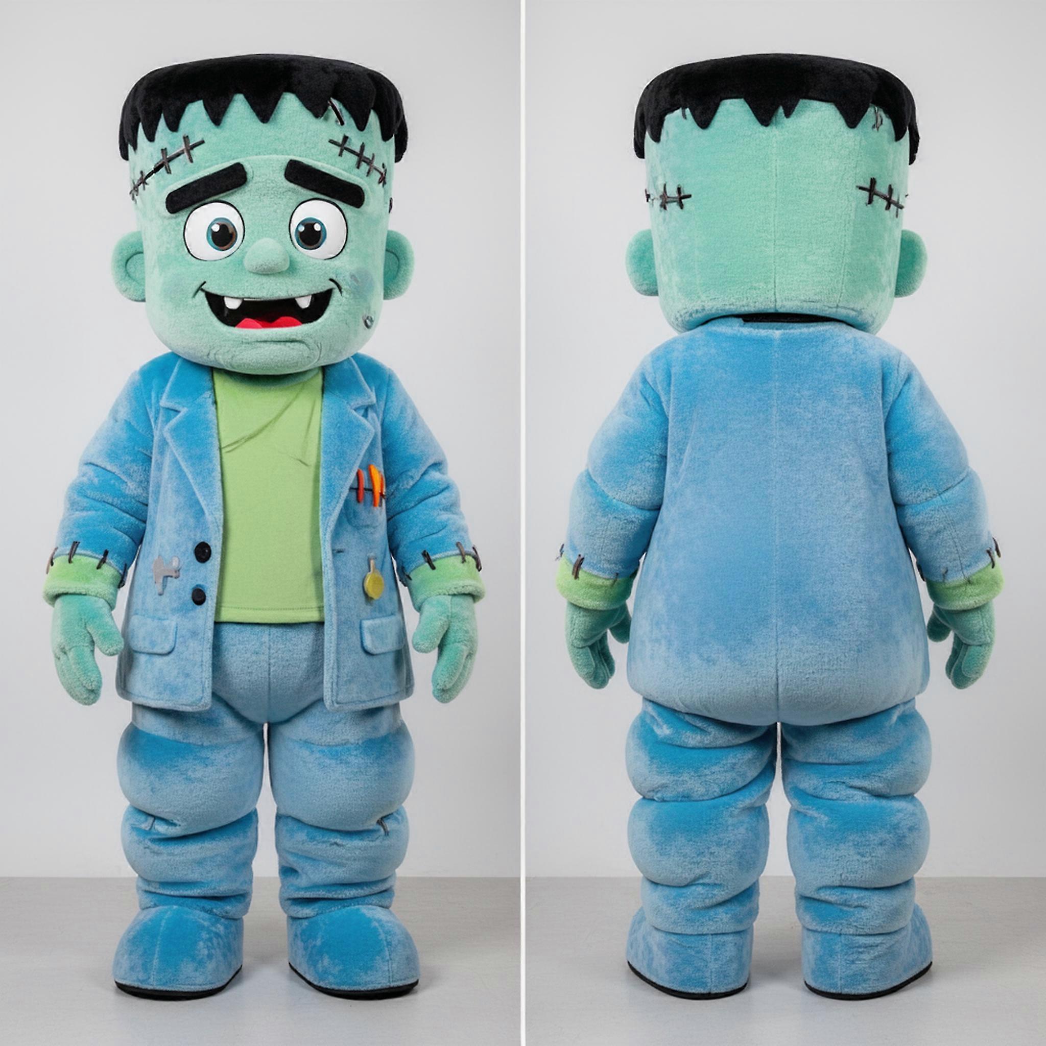 MASTICOT Sky Blue Rounded Frankensteins Monster Mascot