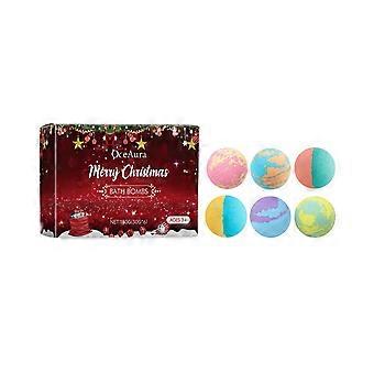 Oceaura Christmas Bath Salt Ball Bubble Shower Fragrance Moisturizing Floral Scent Long-Lasting Plant-Based Gentle Cleanser