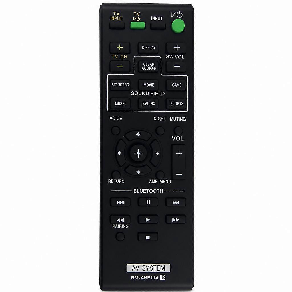 Replacement Remote Control Compatible with Sony AV System RM-ANP114  MOS