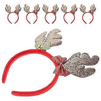 Party-Stirnbänder für Cosplay, 6-teiliges Weihnachtskostüm-Kopfschmuckset