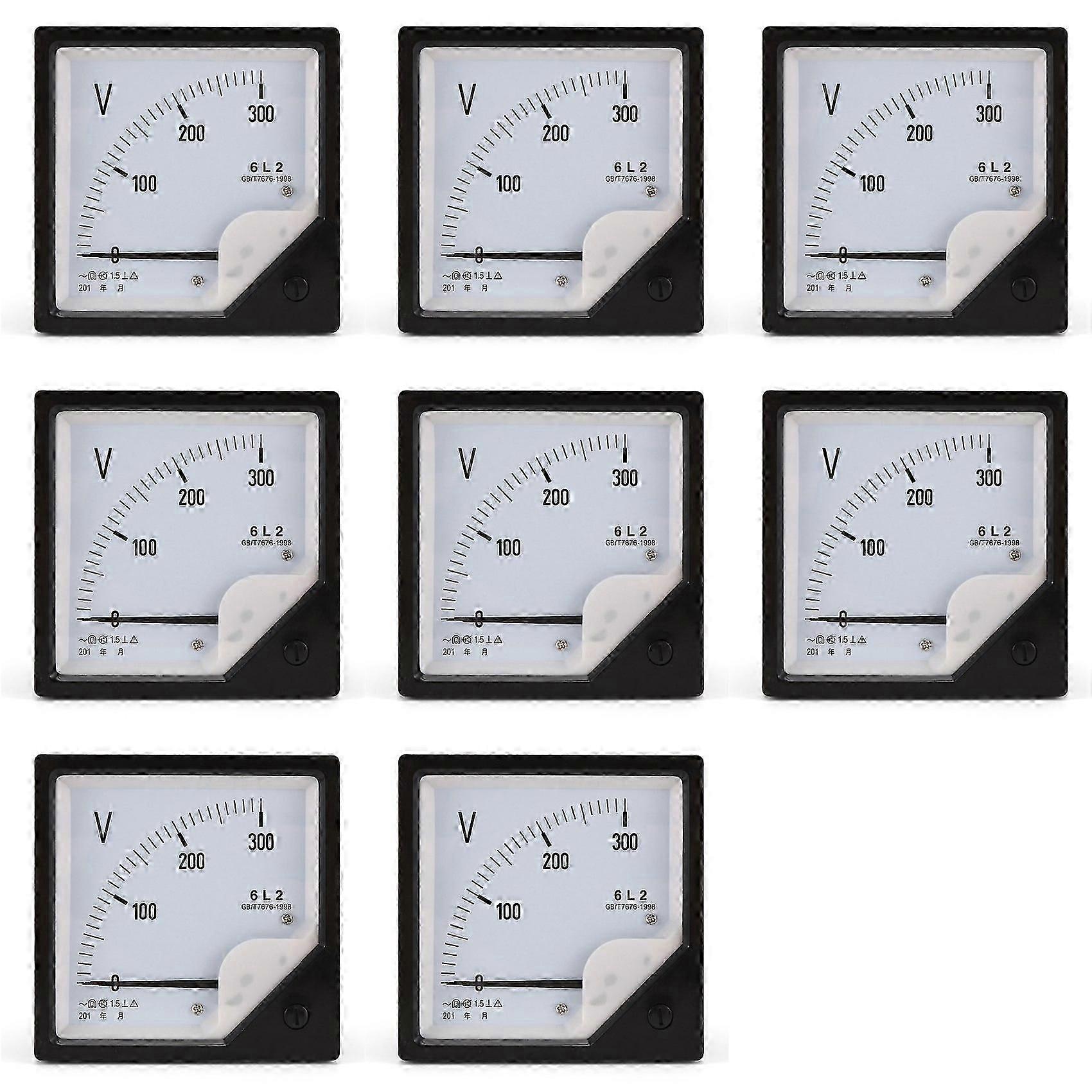 8X 6L2 Voltmeter AC 300V Pointer Type Voltage Meter Mechanical Header