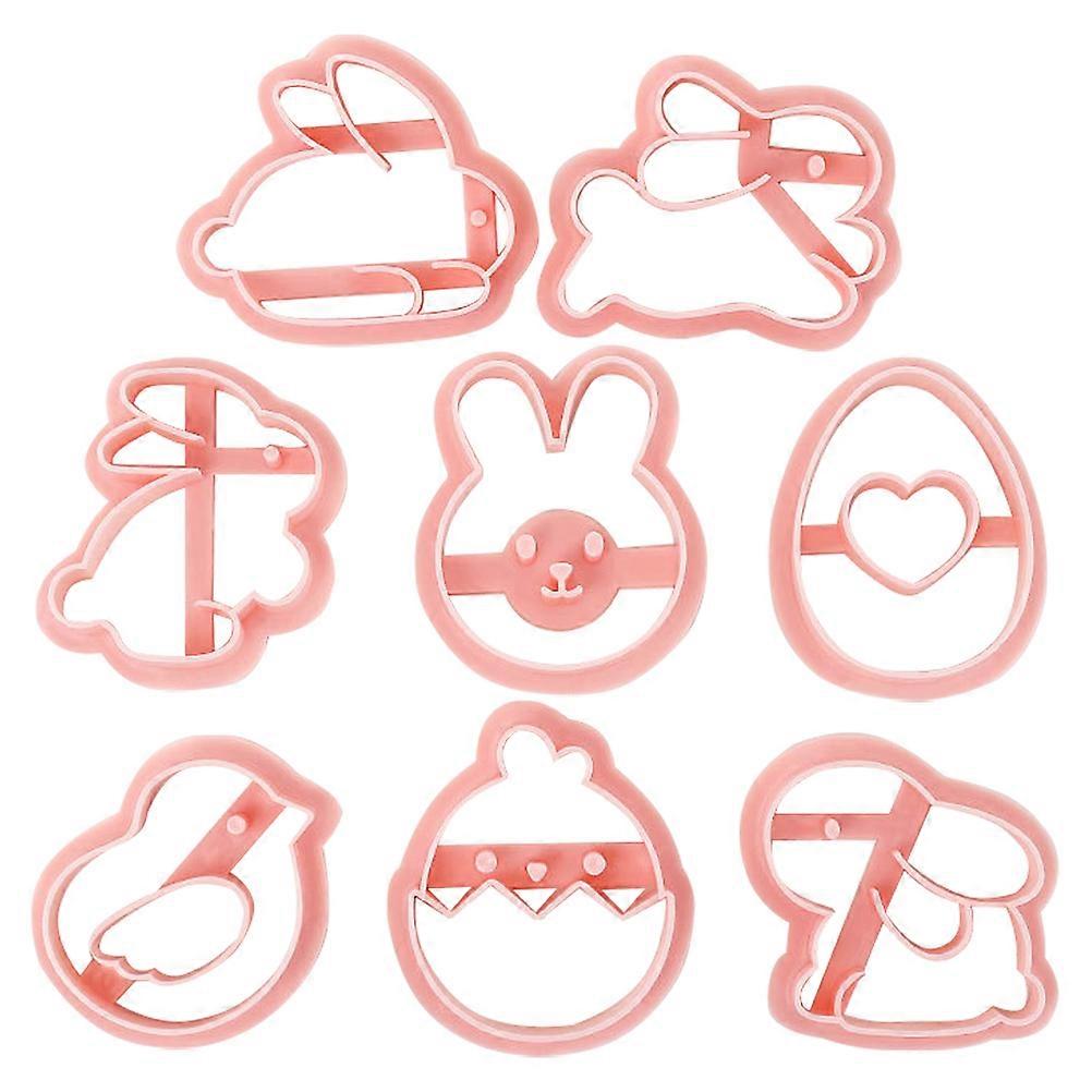 Easter Cookie Cutter 8Pcs Reusable PP Baking Tools for Cookie Biscuit Making