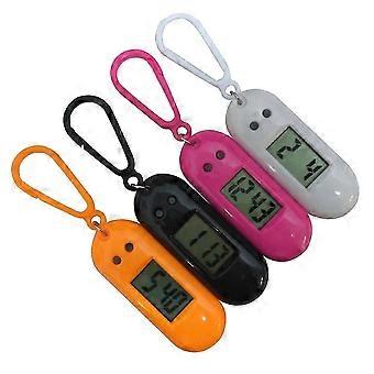 4 stuks sleutelhanger zakhorloges, elektronische horloges, grappige cliphorloges voor kinderen, studenten (willekeurige kleur) - Goed