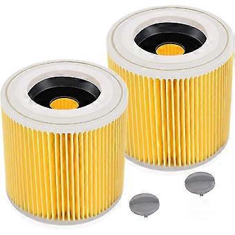 2 Pack Cartridge Filter For Wd3 Premium Wd2 Wd3 Wd3p Wd3 Mv2 Mv3 Filter Wd3 Replacement Filter For Krcher Vacuum Cleaner 6.414-552.0/6414552