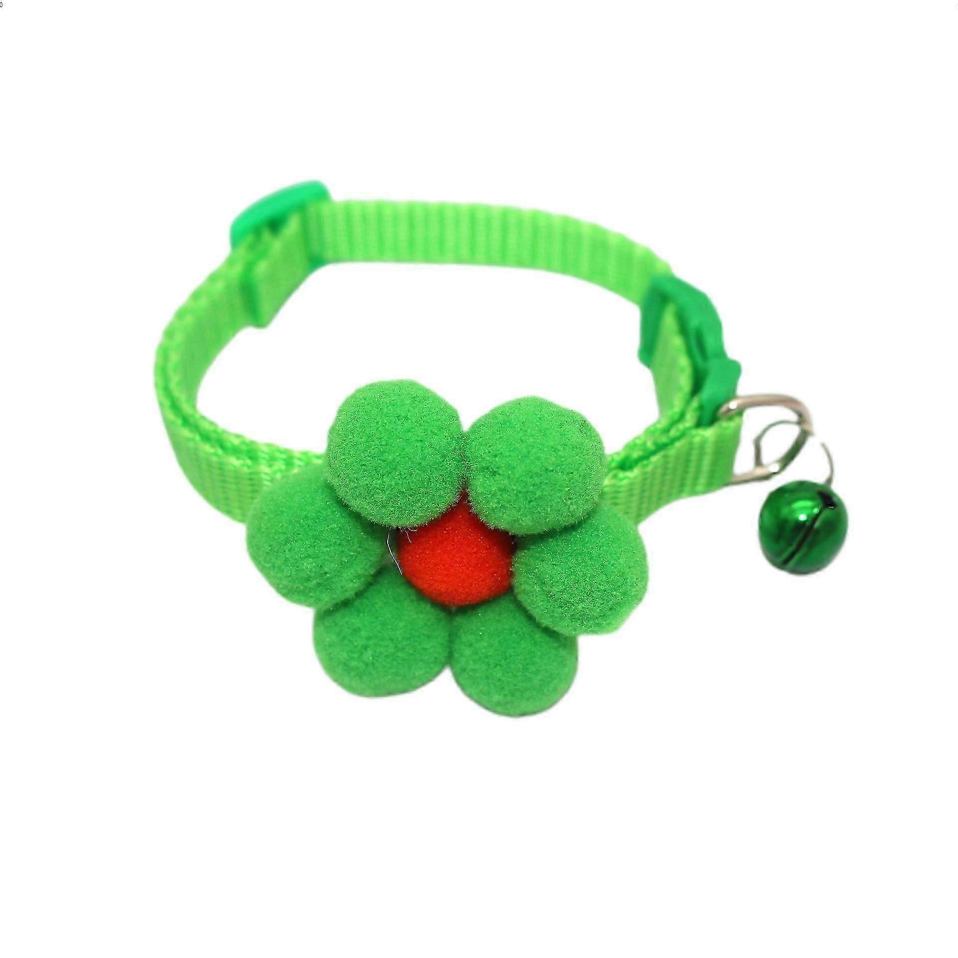 Dog Adjustable Collar - Flowers