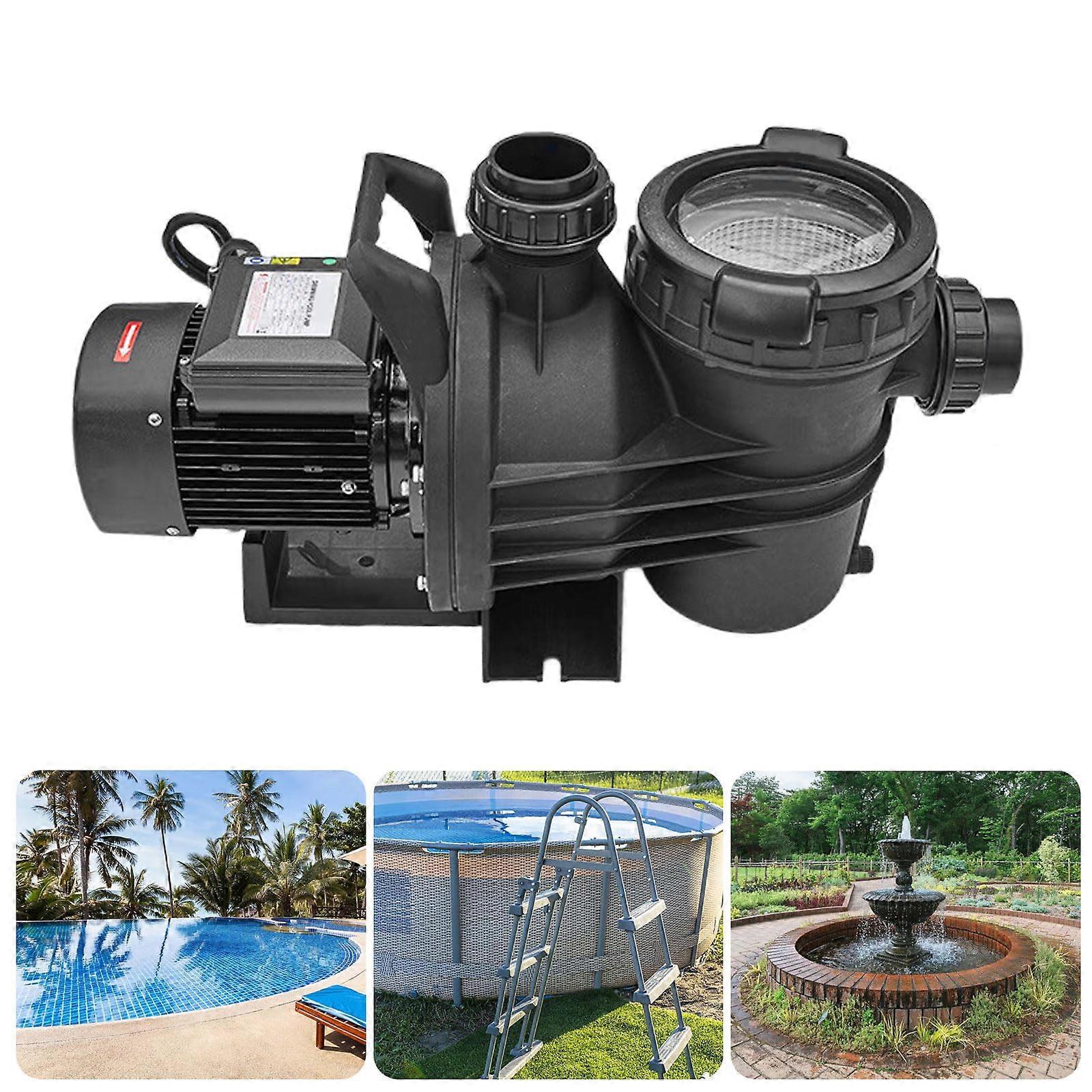 Pool Filter Pump with Large Flow, Multi‑Purpose Pond Circulation and Sewage Suction Function