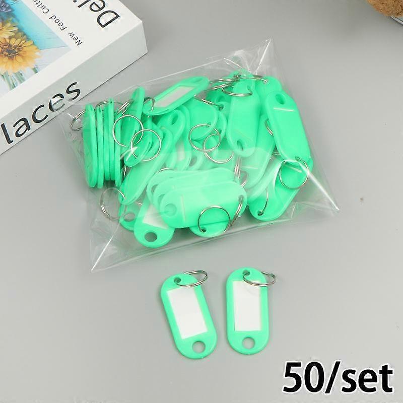 50 Pcs/Set Keys Tags Keys Chain-Id Tags Identifiers Keys Labels With Split Ring
