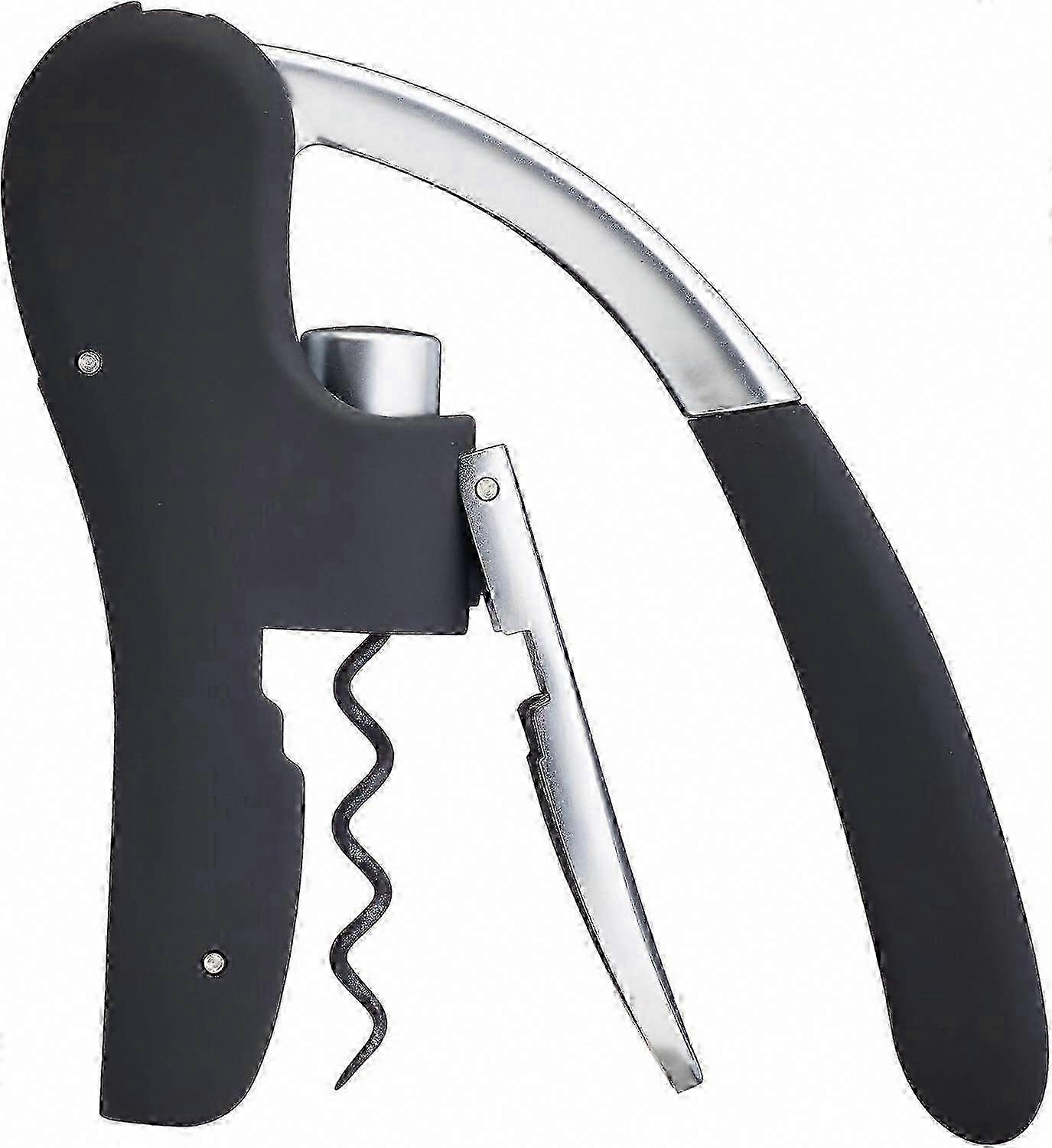 Wine Corkscrew, Deluxe Model, Black