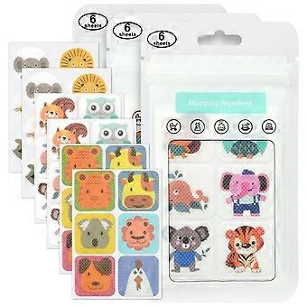 108 Mosquito Repellent Stickers, Waterproof Cartoon Patches for Kids & Adults, 24 Hours Insect Repellent Protection