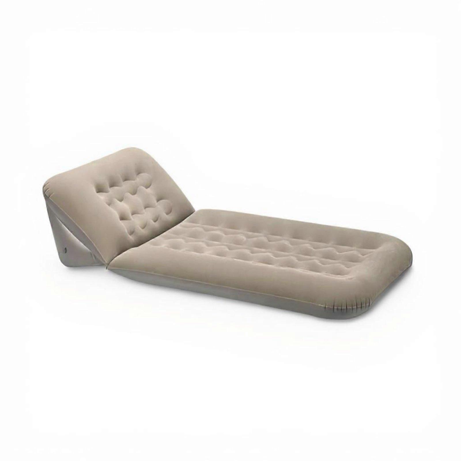 Camping Inflatable Mattress, Portable Foldable Air Bed, Adjustable Single Sofa