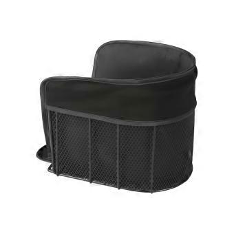 Bike-Mounted Pet Travel Seat with Cushioned Pad, Openwork Side Wall, Integrated Hardware, and Restraint Band for Cycling Multicolor