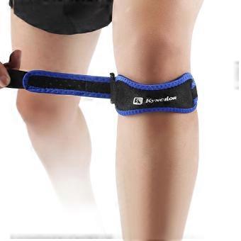 1pc patella beschermende ondersteuning riem knie schokabsorptie verstelbare riem ademende druk