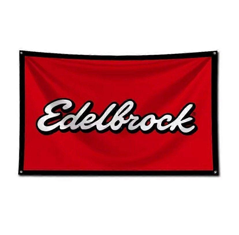 Edelbrock Banner Flag Flag Merch New