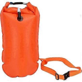 Orange Inflatable Swim Buoy With Storage