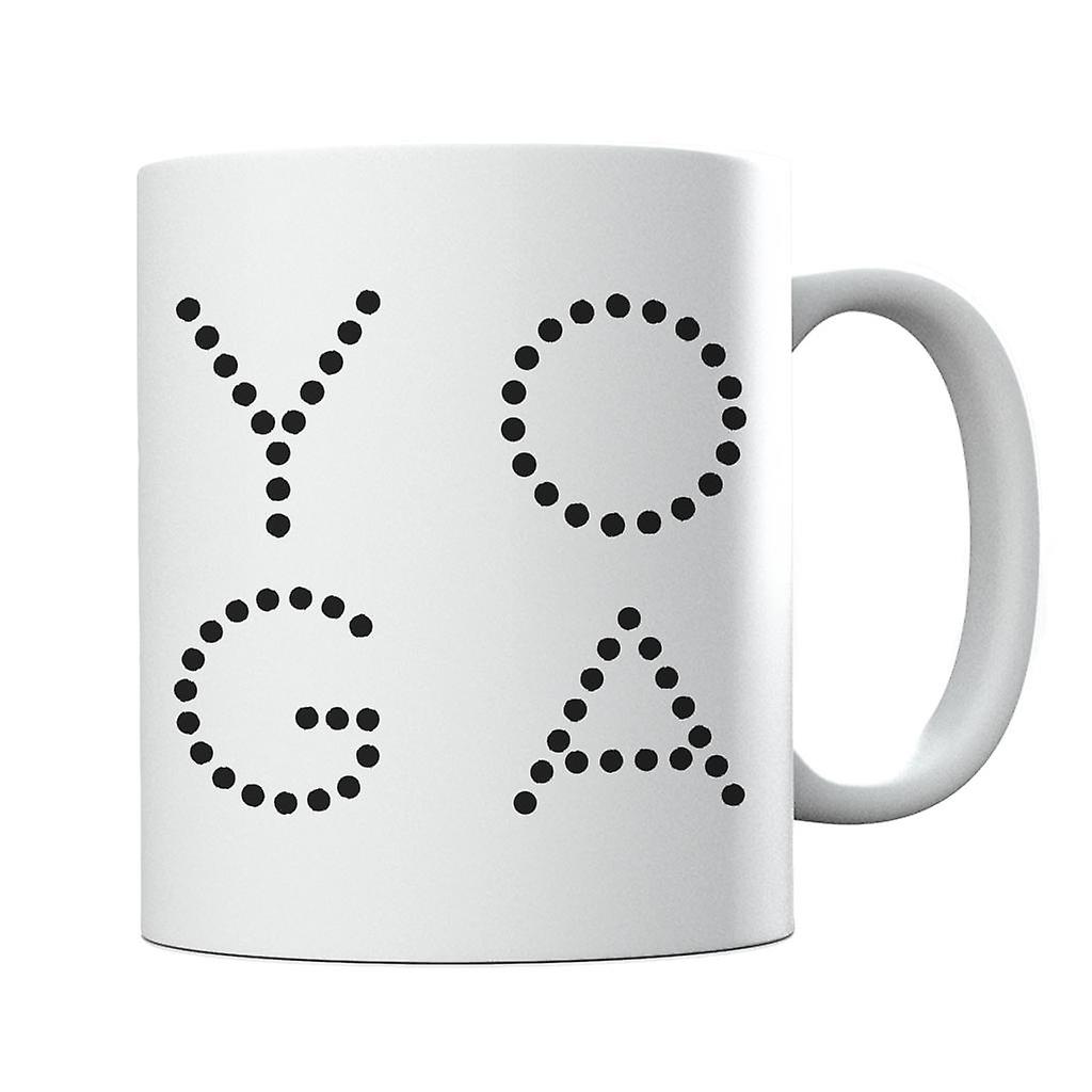 Yoga YO GA Text Mug
