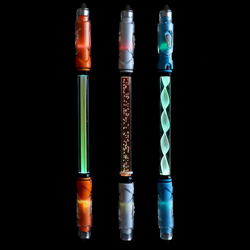 1pc Zhigao Glowing Spinning Pen Ballpoint Pen Stationary Marker Pen Rotate To Scroll