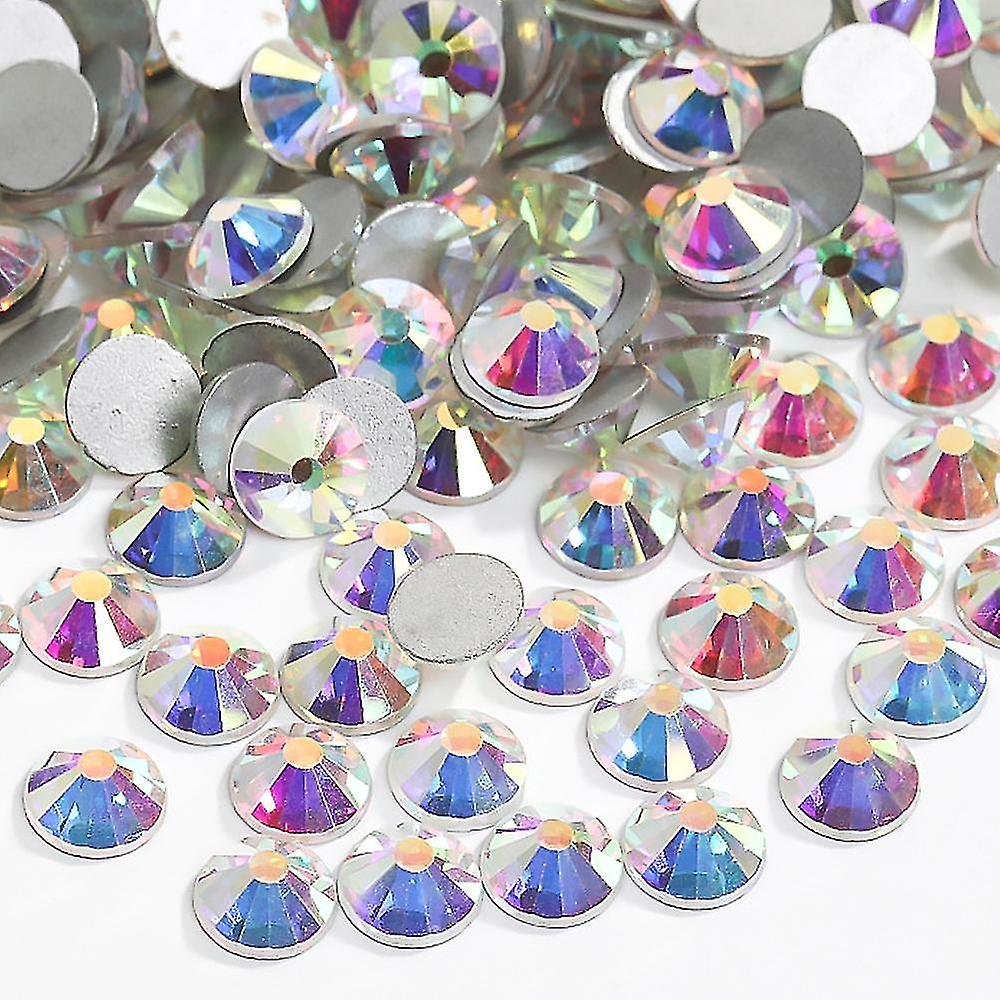 Strass en cristal à dos plat Rond