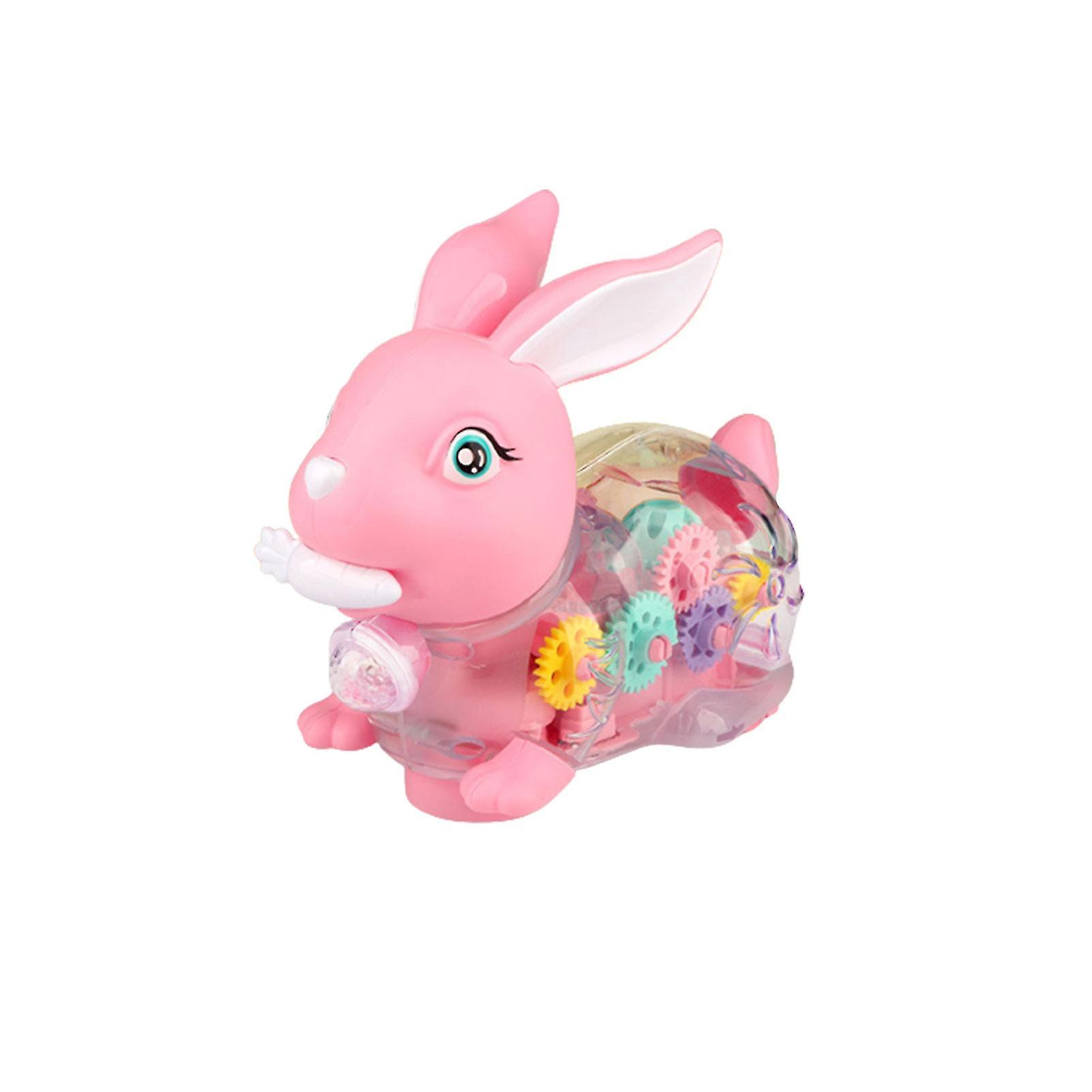 Interactive Universal Walking Rabbit Car Toy Interesting Universal Gear Car Model For Children's Toy Gift
