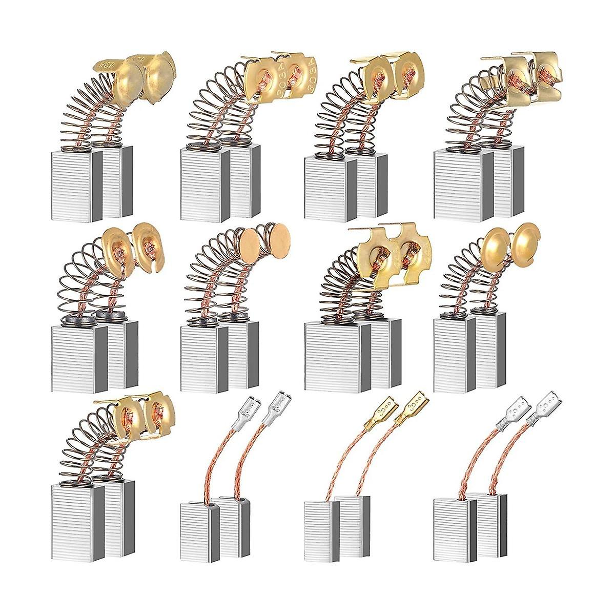 24 Pcs Electric Motor Brushes Carbon Brushes Replacement Part for Repair 12 Different Sizes