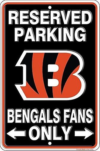 Cincinnati Bengals NFL "Bengals Fans Only" Reserved Parking Sign