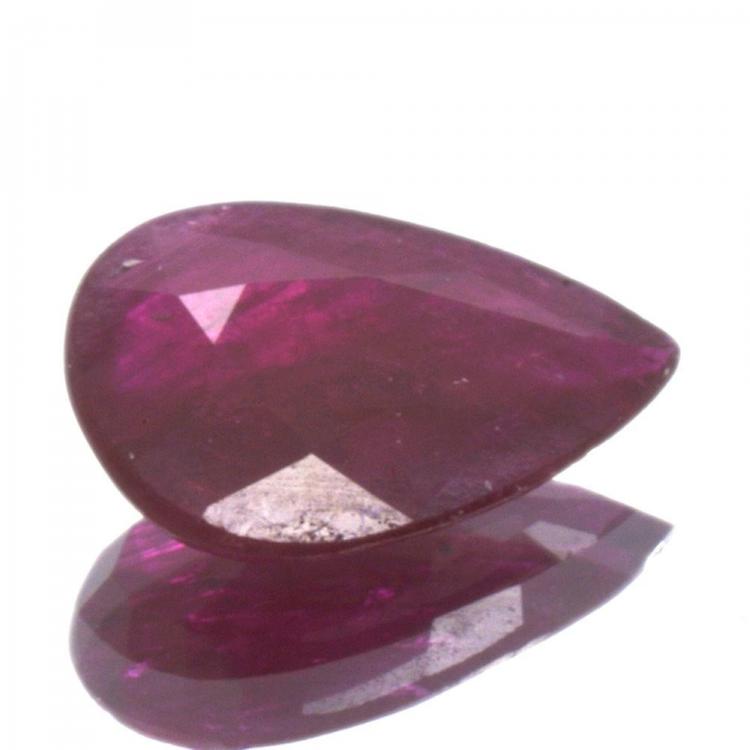 1,06ct Ruby Pear Cut awo49