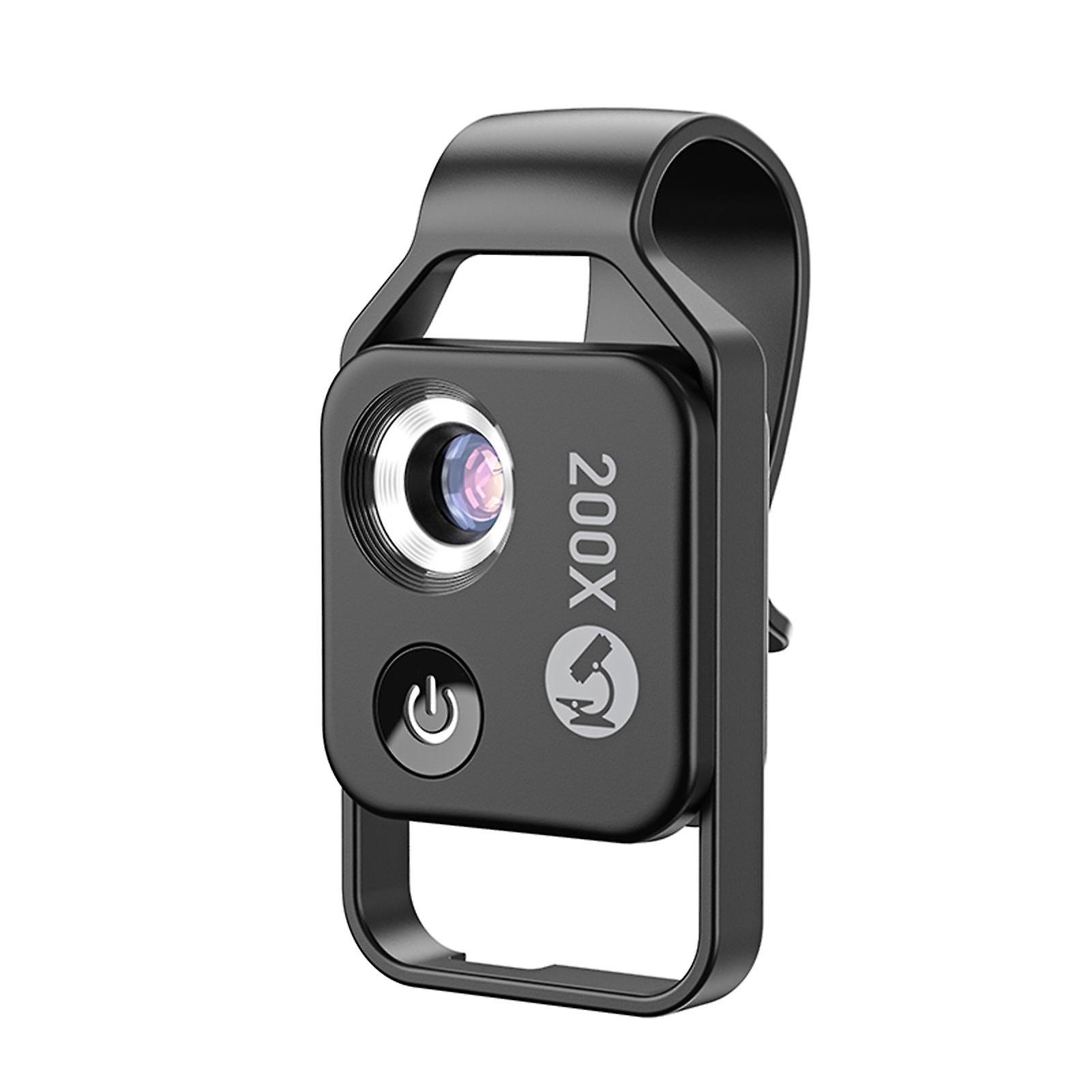 APEXEL MS002 200X Professional Phone Microscope Lens with Universal Phone Clip for Plant Insect
