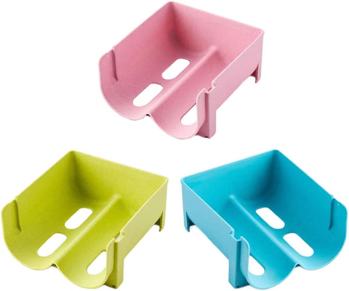 3 Piece Fridge Bottle Storage Beer Rack Refrigerator Plastic Stackable Wine Rack Fridge Stackable Wine Rack Stackable Bottle Rack (3 Colors)