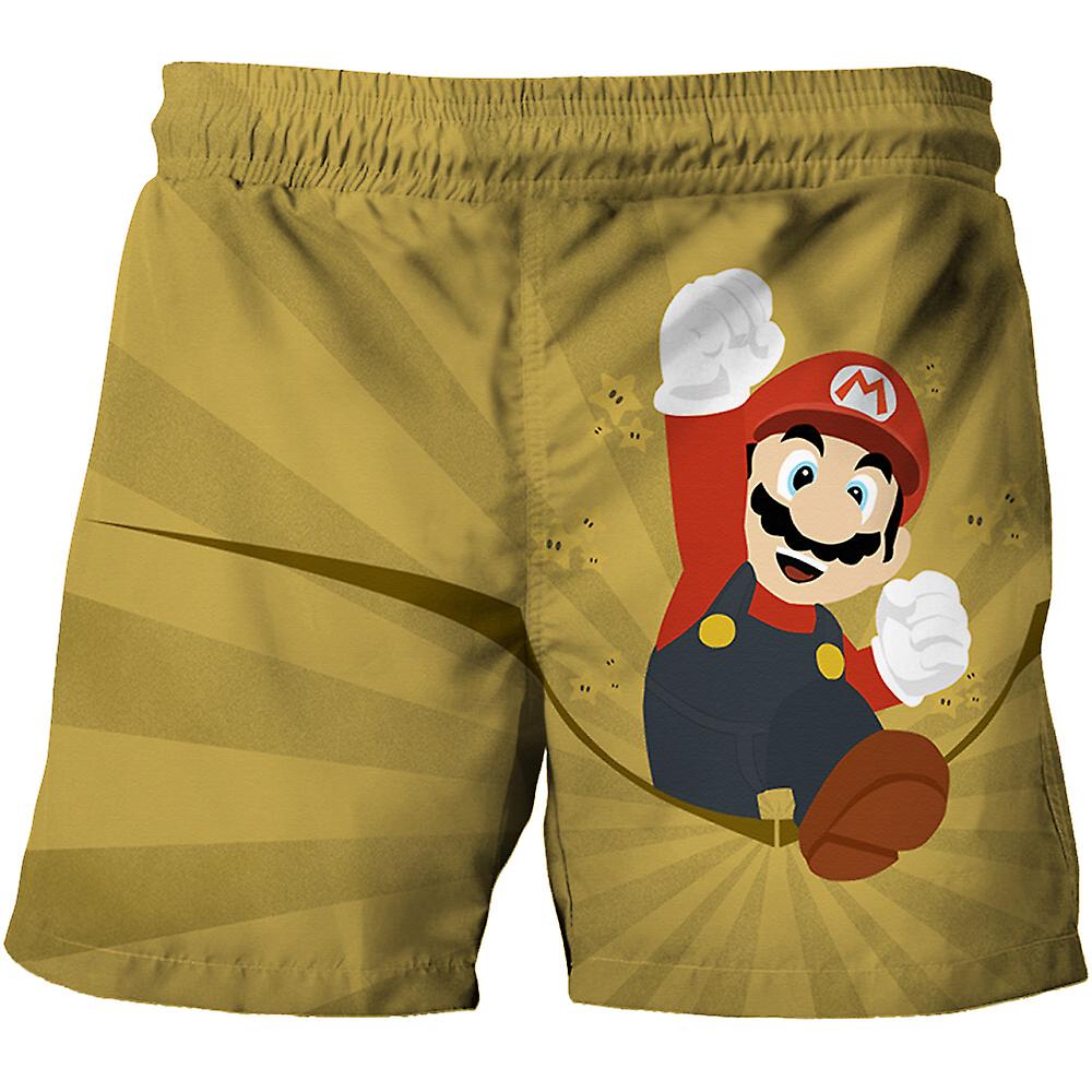 Maillot De Bain Super Mario Garçon 2 Pièces UV50+ - Haut Et Shorts Avec Personnages Iconiques