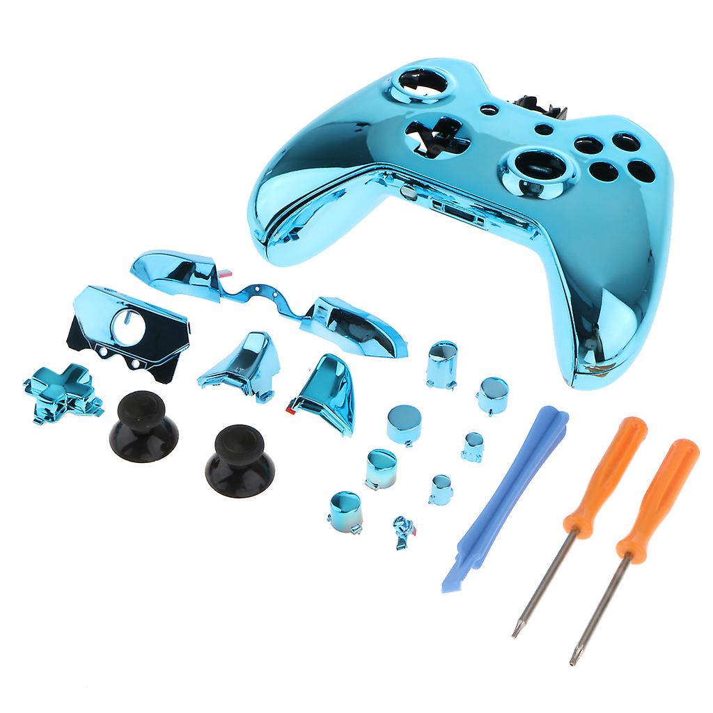 Full Shell Kit Replacement Cover Case Skin Set for Microsoft One Blue
