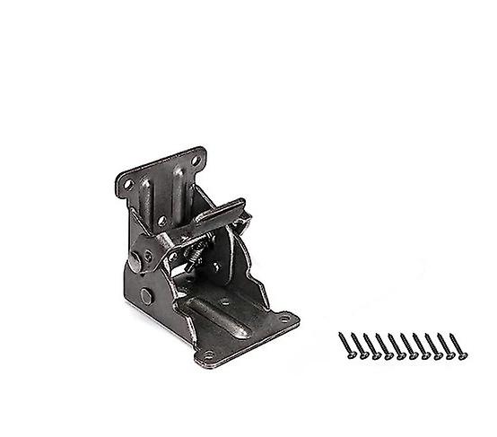 2 Pcs，90 self-locking folding hinge, folding bracket, black