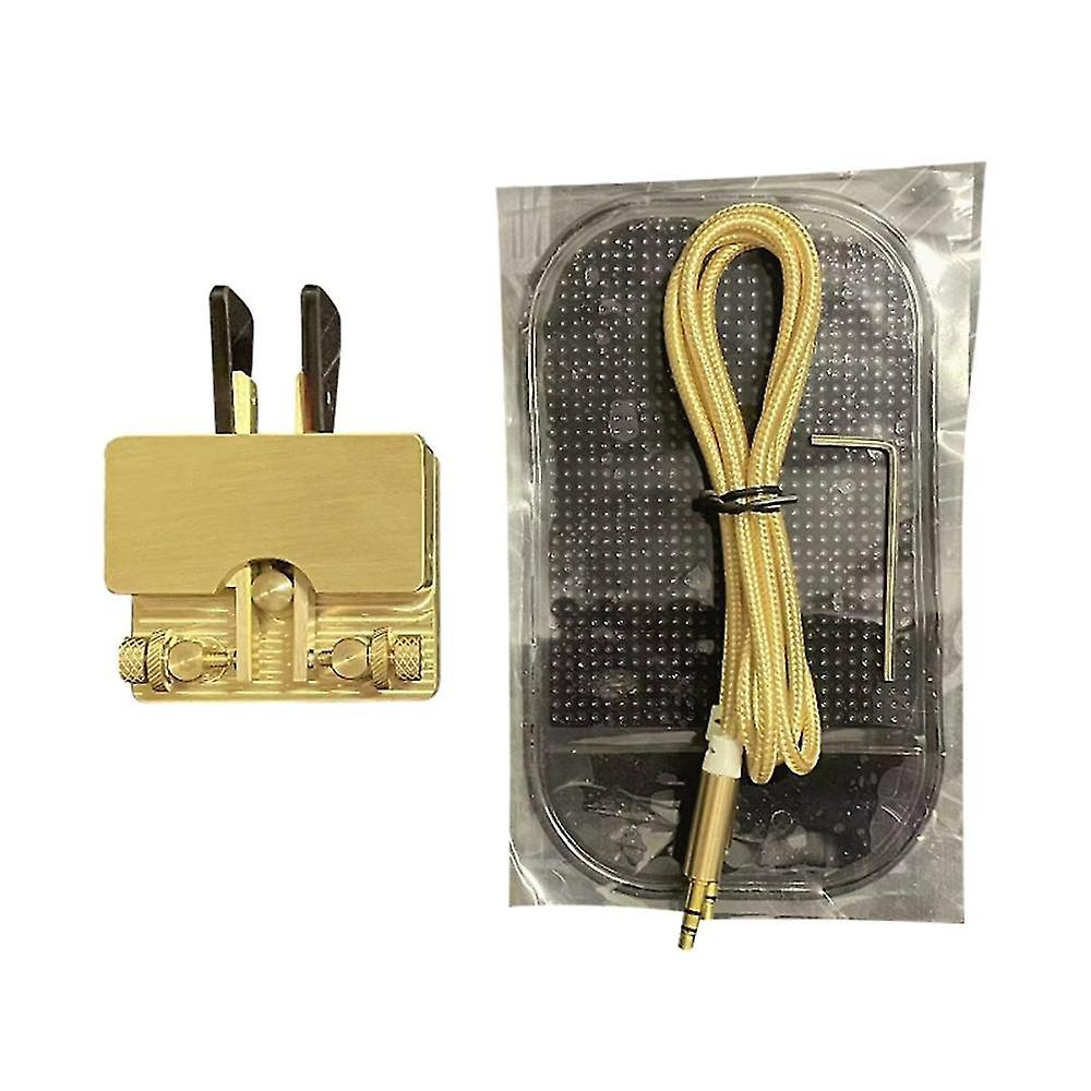 Jcy-56 Brass Telegraph Key Automatic Key Paddle Magnetic Cw Key Morse Key
