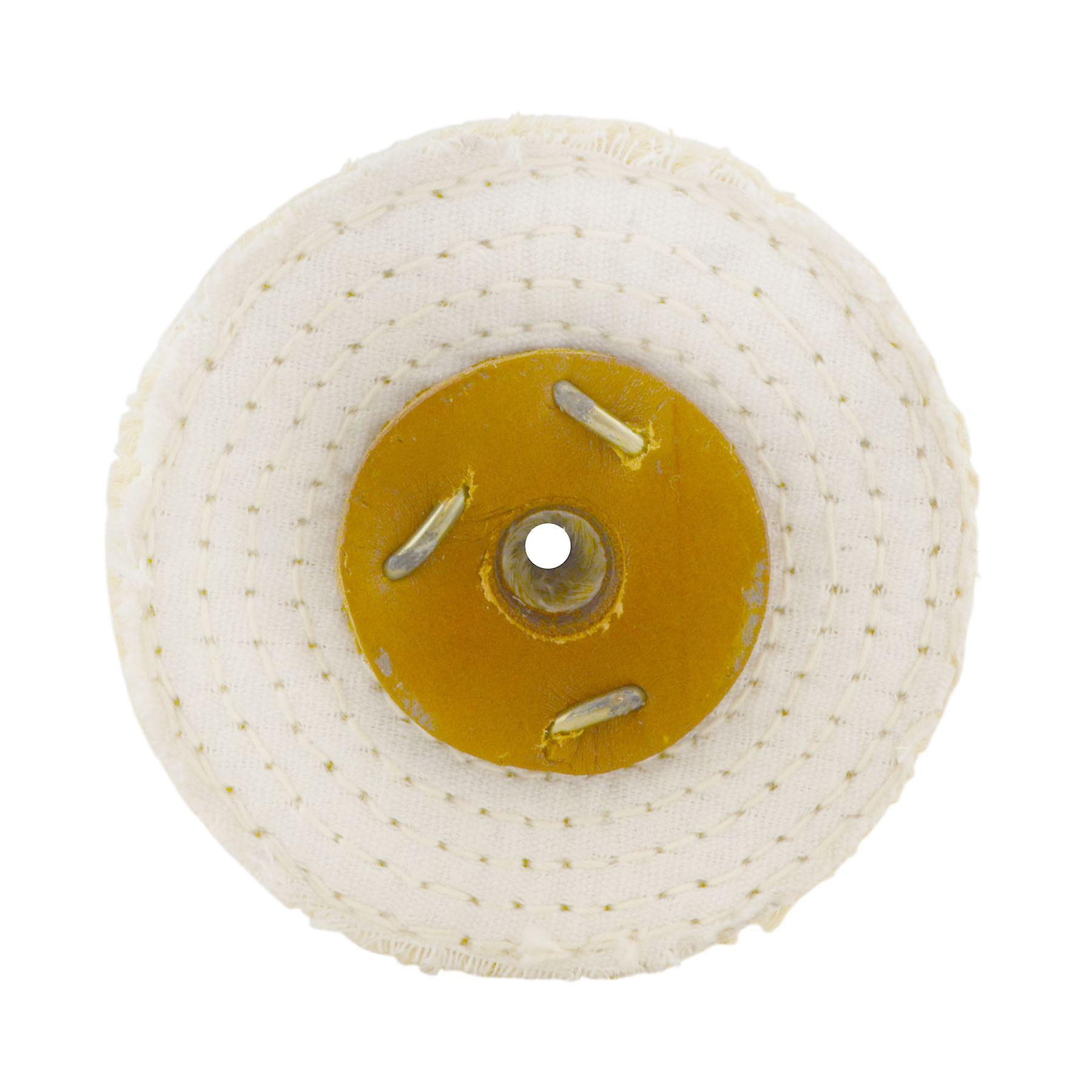 Coarse Sisal Fast Cut Buffing Polishing Mop 4" x 2" 4 Section 1st Stage Metal