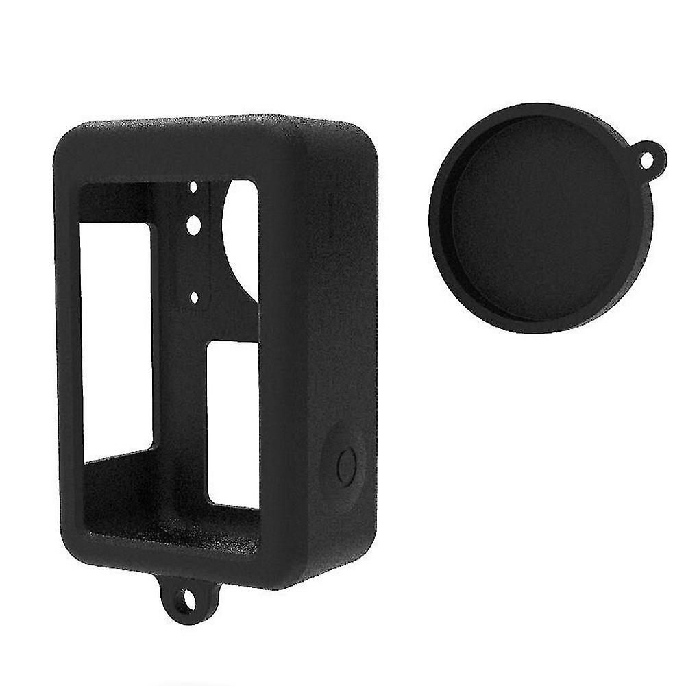 For Osmo Action 3 Sleeve Housing Case Frame + Lens Cap Cover