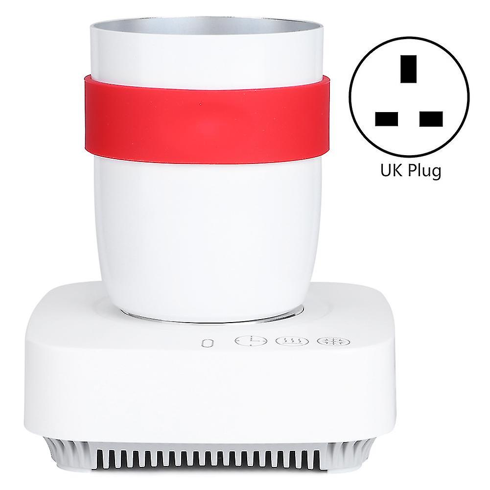 Compact Intelligent Heating Quick Cooling Cup Mug With Base For Home Office Use 100-240vuk Plug